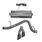 Corsa 2015-2020 Chevy Tahoe/GMC Yukon Cat-Back Exhaust Sport 3in Single Side Twin Black 4in Tips - 14859BLK