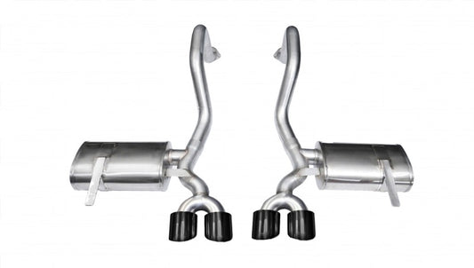 Corsa 1997-2004 Chevrolet Corvette C5 Z06 5.7L V8 Black Xtreme Axle-Back Exhaust - 14961BLK