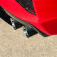 Corsa 2020-2025 Chevrolet Corvette C8 RWD 3in Track Cat-Back Delete Exhaust w/4.5in CF Polished Tips - 21104CF