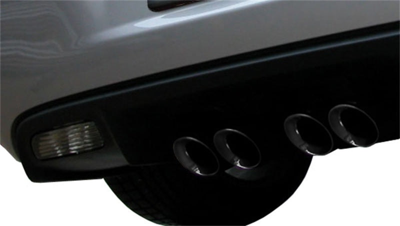 Corsa 06-08 Corvette C6 Sport Cat-Back Dual Rear Exit w/ 3.5in Black PVD Tips - 14169CB6BLK