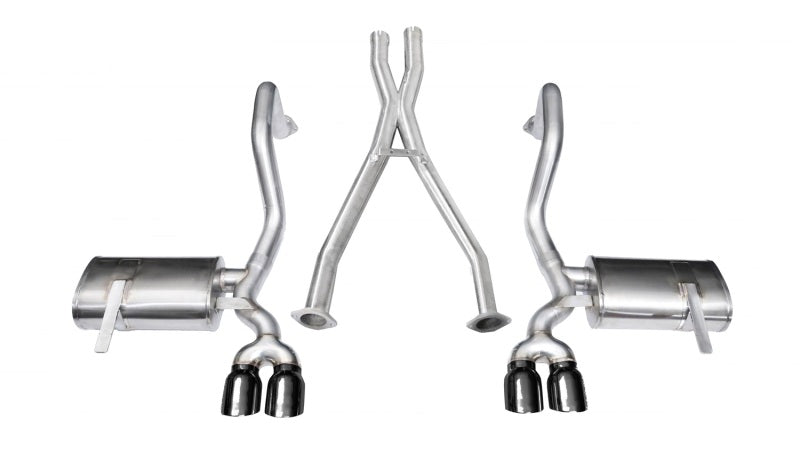 Corsa 1997-2004 Chevrolet Corvette C5 Z06 5.7L V8 Black Xtreme Cat-Back + XO Exhaust - 14114BLK