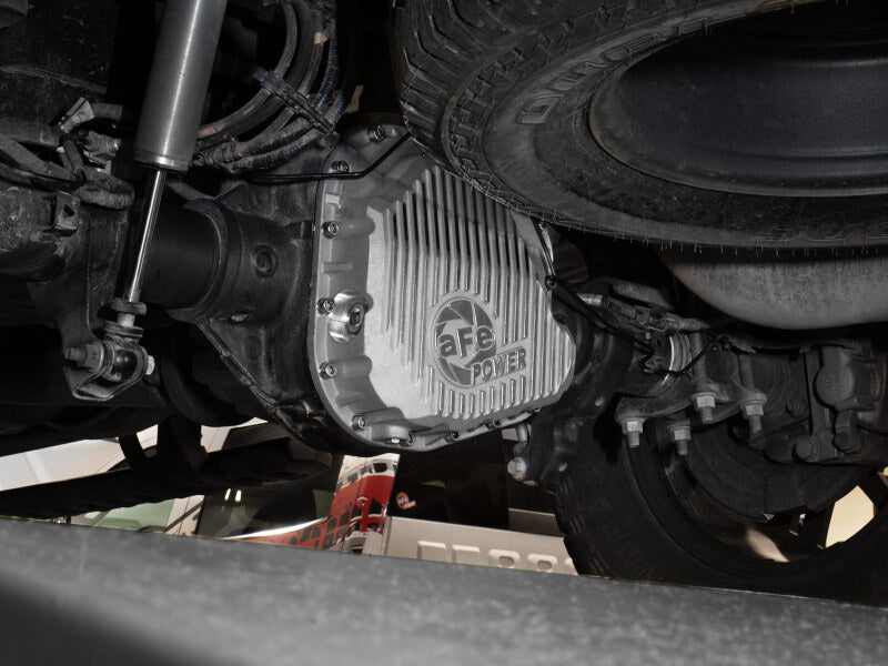 aFe POWER Street Series Rear Diff Cover Raw w/ Machined Fins Ford F-250/350 23-26 (Sterling 11.6) - 46-71490A
