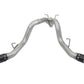 aFe ATLAS 4in DPF-Back Alum Steel Exhaust System w/Dual Exit Black Tip 2017 GM Duramax 6.6L (td) - 49-04086-B