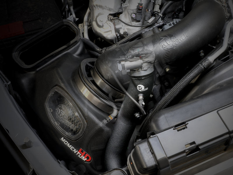 aFe 20-23 GM Diesel Trucks V8 6.6L L5P BladeRunner 3.5in Aluminum Cold Charge Pipe - Black - 46-20449-B