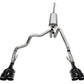 Corsa 2022-2024 Chevrolet Silverado 1500 Cat-Back Dual Rear Exit with Twin 4in Black Tips - 21238BPC