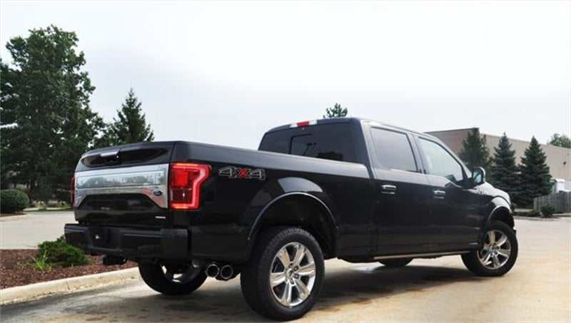 Corsa 2015-2020 Ford F-150 5.0L V8 (Super Crew Cab) Black Sport Single Side Dual 4in Tips CB Exhaust - 14837BLK