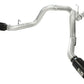 aFe MACHForce XP Exhaust Aluminized Dual Split DPF Back 11-15 GM Diesel Truck V8-6.6L (td) (BLK tip) - 49-04043-B