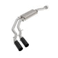 aFe Rebel 3in 409 SS Cat-Back Exhaust 2021 Ford F-150 V6 2.7L/3.5L (tt)/V8 5.0L w/ Black Tips - 49-43128-B