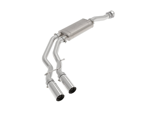 aFe Rebel 3in 409 SS Cat-Back Exhaust 2021 Ford F-150 V6 2.7L/3.5L (tt)/V8 5.0L w/ Polished Tips - 49-43128-P
