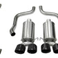 Corsa 09-13 Chevy Corvette 6.2L V8 2.5in Sport Cat-Back Dual Rear Exit w/Twin 4.0in Pol Pro-Ser Tips - 14470CBBLK