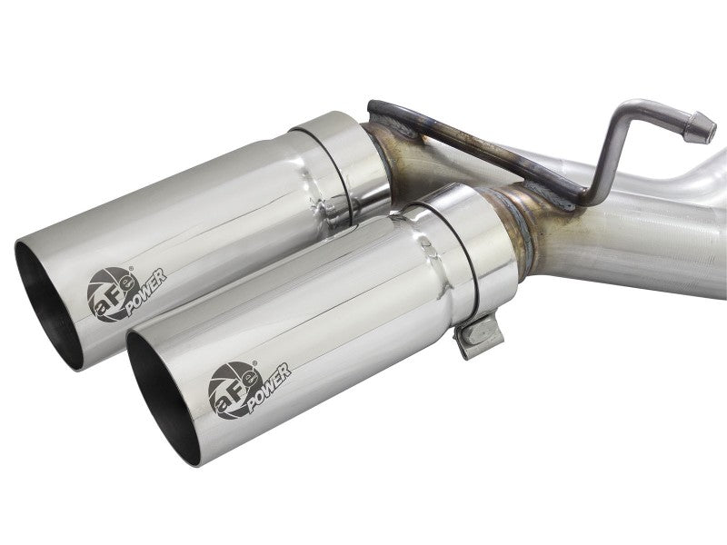 aFe Rebel 3in 409 SS Cat-Back Exhaust 2021 Ford F-150 V6 2.7L/3.5L (tt)/V8 5.0L w/ Polished Tips - 49-43128-P