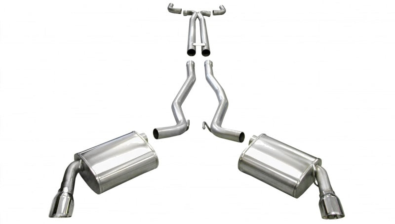 Corsa 2010-2013 Chevrolet Camaro Convertible SS 6.2L V8 Manual Polished Sport Cat-Back + XO Exhaust - 14954