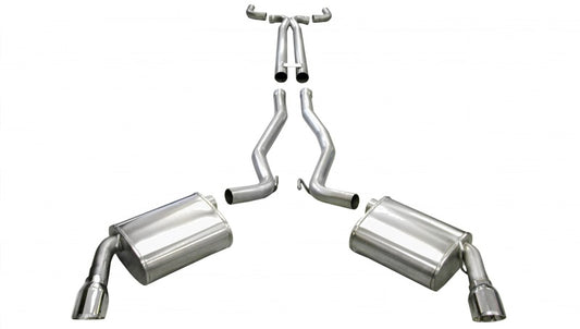 Corsa 2010-2013 Chevrolet Camaro Convertible SS 6.2L V8 Manual Polished Sport Cat-Back + XO Exhaust - 14954