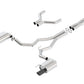 Borla Atak Cat-Back 15-17 Ford Mustang GT 5.0L V8 MT/AT 3in pipe 4in Black Chrome Tips - 140630BC