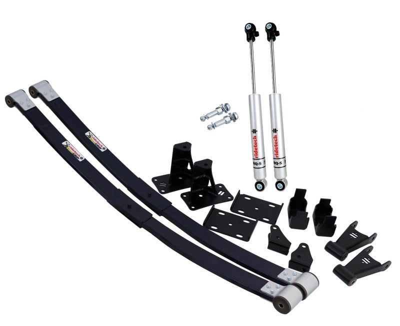 Ridetech 73-87 Chevrolet C10 Composite Leaf Springs w/ RQ-S Shocks - 6in Drop - Rear - 11364813