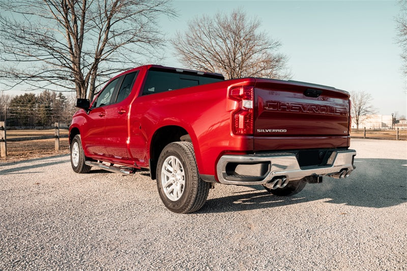Corsa 2019-2025 GMC Sierra 1500 Cat-Back Dual Rear Exit with Twin 4in Polished Pro-Series Tips - 21201