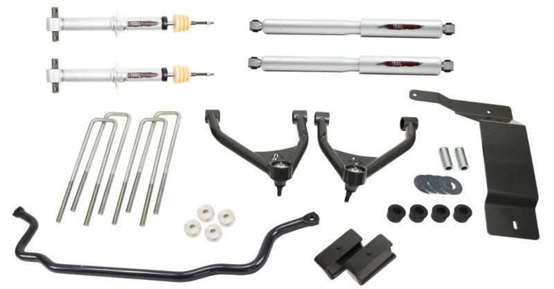 Belltech 07-13 Silverado / Sierra 1500 4WD Ext & Crew Cab 4in Trail Perf Lift Kit w/ Front Sway Bar - 150207TPS