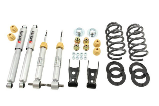 Belltech LOWERING KIT 14+ Chevy Silverado (Std Cab) 2WD 1-2in Front/ 2-3in Rear w/ Street Shocks - 985SP