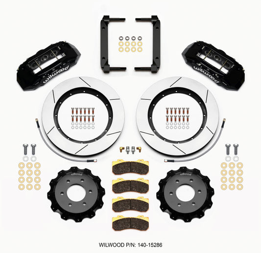 Wilwood TX6R Front Kit 15.50in Black 2004-08 Ford F150 - 4WD - 140-15286