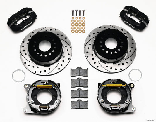 Wilwood Forged Dynalite P/S Park Brake Kit Drilled 2005-2014 Mustang - 140-9228-D