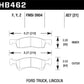 Hawk Performance Ceramic Street Brake Pads - HB462Z.827