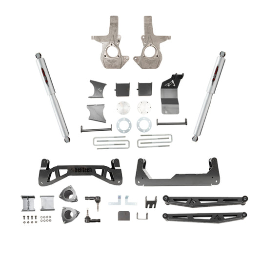 Belltech 16-18 Chevrolet Silverado / GMC Sierra 1500 4WD 7-9" Suspension Lift Kit w/ Shocks - 150203BK