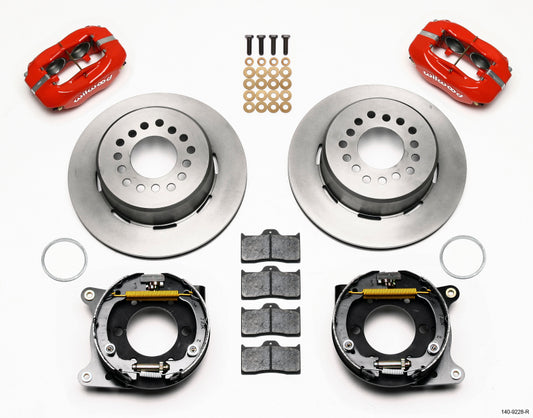 Wilwood Forged Dynalite P/S Park Brake Kit-Red 2005-2014 Mustang - 140-9228-R