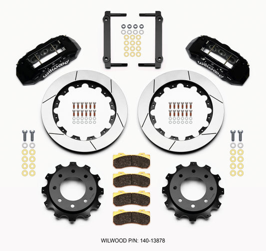 Wilwood TX6R Rear Kit 16.00in Black 1999-2010 GM H2 / 2500 4.63 Cntr - 140-13878