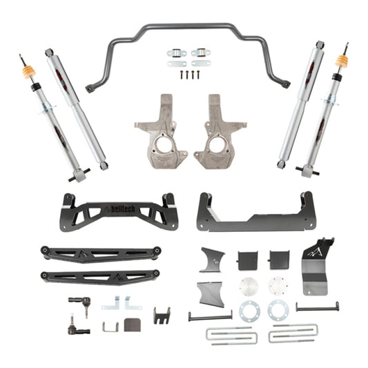 Belltech 16-18 Chevrolet Silverado / GMC Sierra 1500 4WD 7-9" Suspension Lift Kit w/ Shocks - 150203TPS