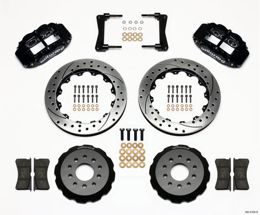 Wilwood Narrow Superlite 6R Front Hat Kit 13.06in Drilled 2005-2014 Mustang - 140-9109-D