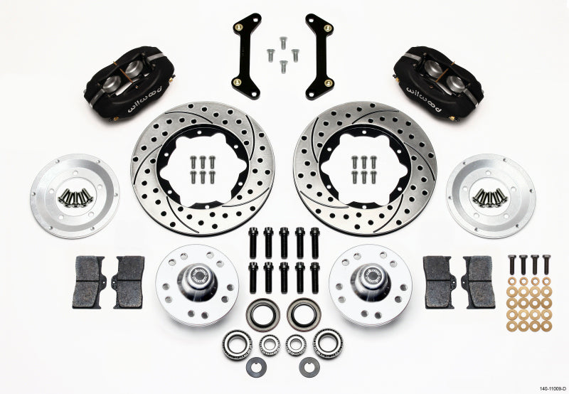 Wilwood Forged Dynalite Front Kit 11.00in Drilled 79-87 GM G Body - 140-11009-D