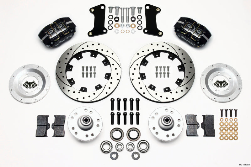 Wilwood Dynapro Dust-Boot Front Kit 12.19in Drilled 67-69 Camaro 64-72 Nova Chevelle - 140-13203-D