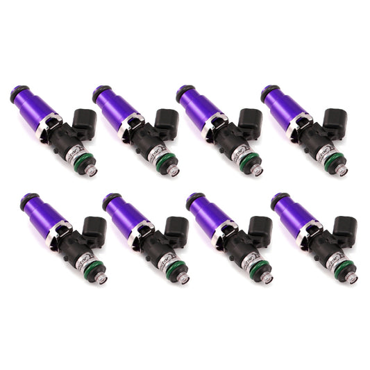 Injector Dynamics 1340cc Injectors - 60mm Length - 14mm Purple Top - 14mm Lower O-Ring (Set of 8) - 1300.60.14.14.8