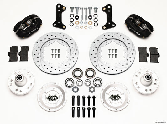 Wilwood Forged Dynalite Front Kit 11.00in Drill-Zinc 67-69 Camaro 64-72 Nova Chevelle - 140-10996-Z