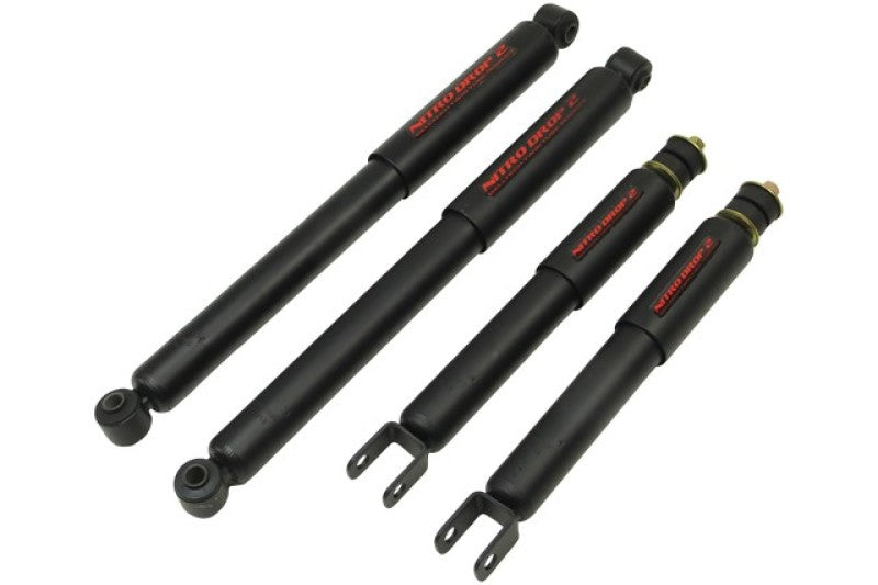 Belltech 99-06 GMC Sierra 1500 / Chevrolet Silverado 1500 Nitro Drop 2 Shock Absorber Set - 9102