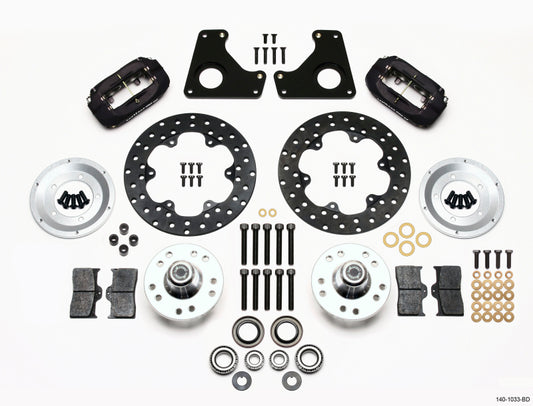 Wilwood Forged Dynalite Front Drag Kit Drilled Rotor 79-87 GM G Body - 140-1033-BD