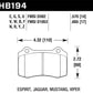 Hawk 2010 Camaro SS HPS Street Rear Brake Pads - HB194F.570