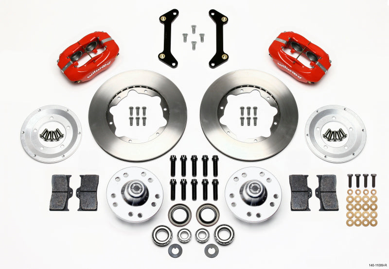 Wilwood Forged Dynalite Front Kit 11.00in Red 79-87 GM G Body - 140-11009-R