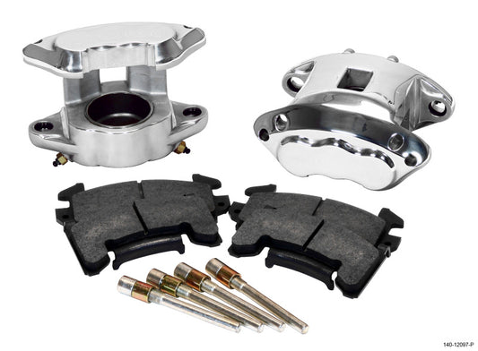 Wilwood D154 Front Caliper Kit -Polished 2.50in Piston 1.04in Rotor - 140-12097-P