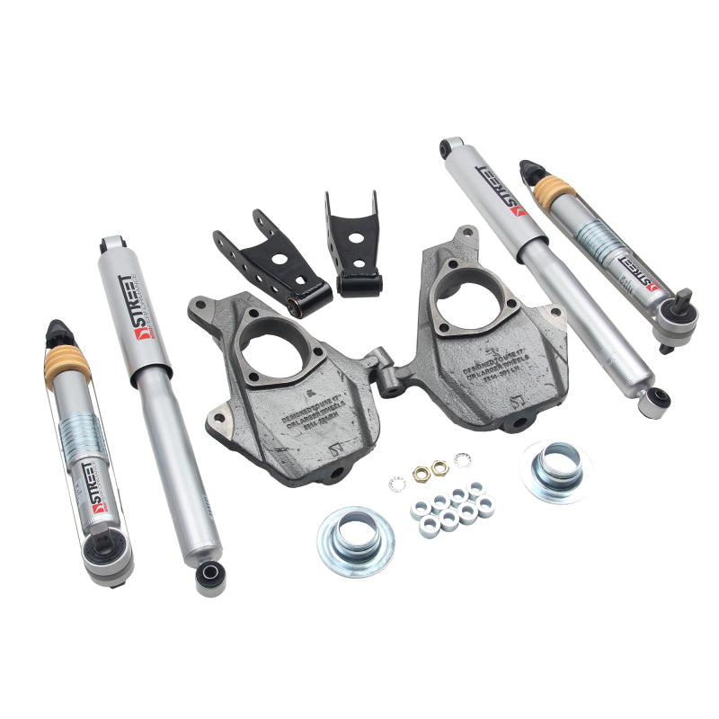 Belltech LOWERING KIT 16.5-18 Chevy Silverado/Sierra All Cab 2in F / 2or3in R w/ Street Perf Shocks - 1010SP