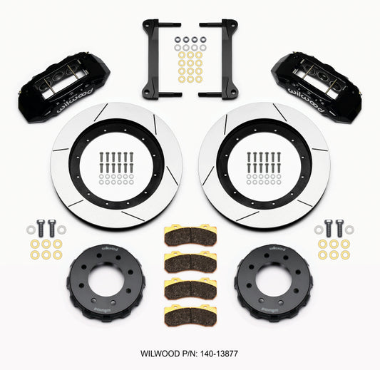 Wilwood TX6R Front Kit 16.00in Black 1999-2010 GM H2 Truck/SUV 2500 - 140-13877