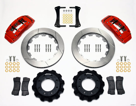 Wilwood TC6R Front Kit 16.00in Red 1999-2014 GM Truck/SUV 1500 - 140-8992-R