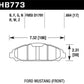 Hawk 15-17 Ford Mustang Performance Ceramic Front Brake Pads - HB773Z.664