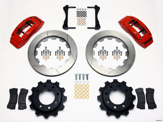 Wilwood TC6R Rear Kit 16.00in Red 1999-2010 GM H2 / 2500 4.63 Cntr - 140-9405-R