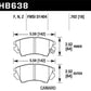 Hawk Camaro V6 Performace Ceramic Street Front Brake Pads - HB638Z.702