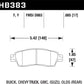 Hawk Buick / Chevy Truck / GMC / Isuzu / Olds / LTS Street Rear Brake Pads - HB383Y.685