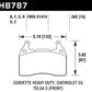 Hawk DTC-80 15-17 Chevy Corvette Z06 Front Race Brake Pads - HB787Q.582