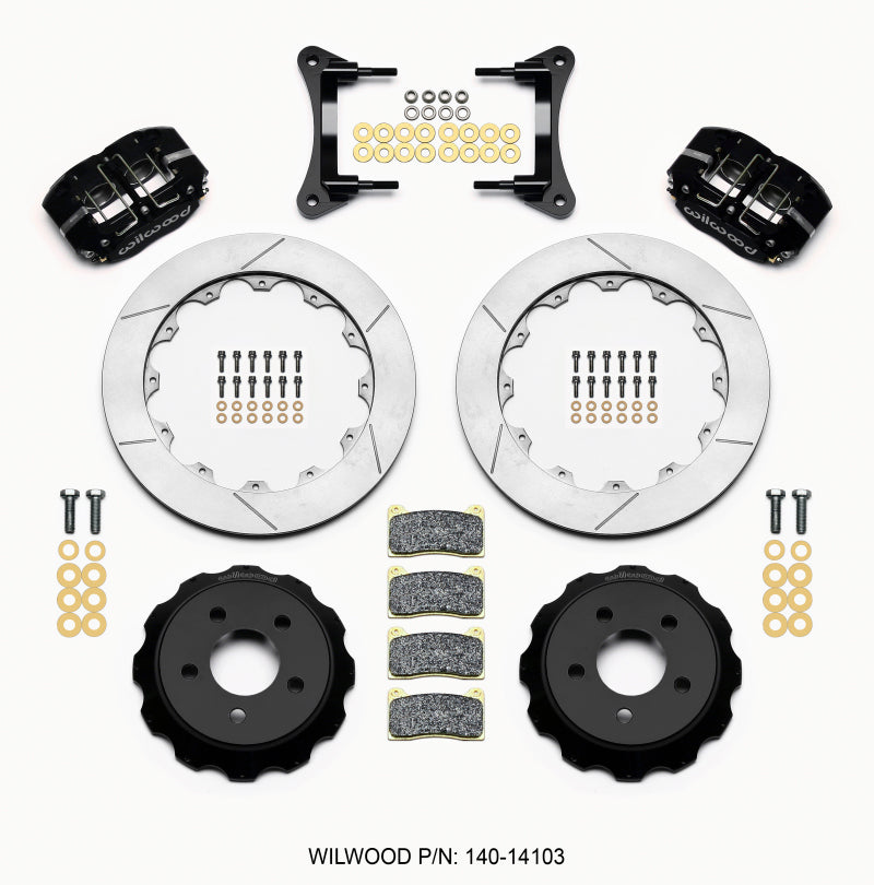 Wilwood Dynapro Radial Front Drag Kit 12.88 Vented 2015-Up Mustang - 140-14103