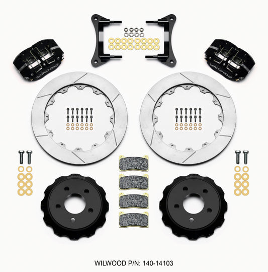 Wilwood Dynapro Radial Front Drag Kit 12.88 Vented 2015-Up Mustang - 140-14103