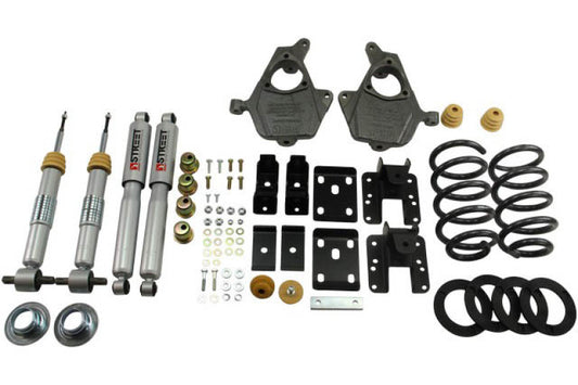 Belltech LOWERING KIT 14 Chev/GM 1500 Ext/Crw Cab 2WD 3in or 4in Ft/5in or 6in Rr w/ Shocks - 996SP